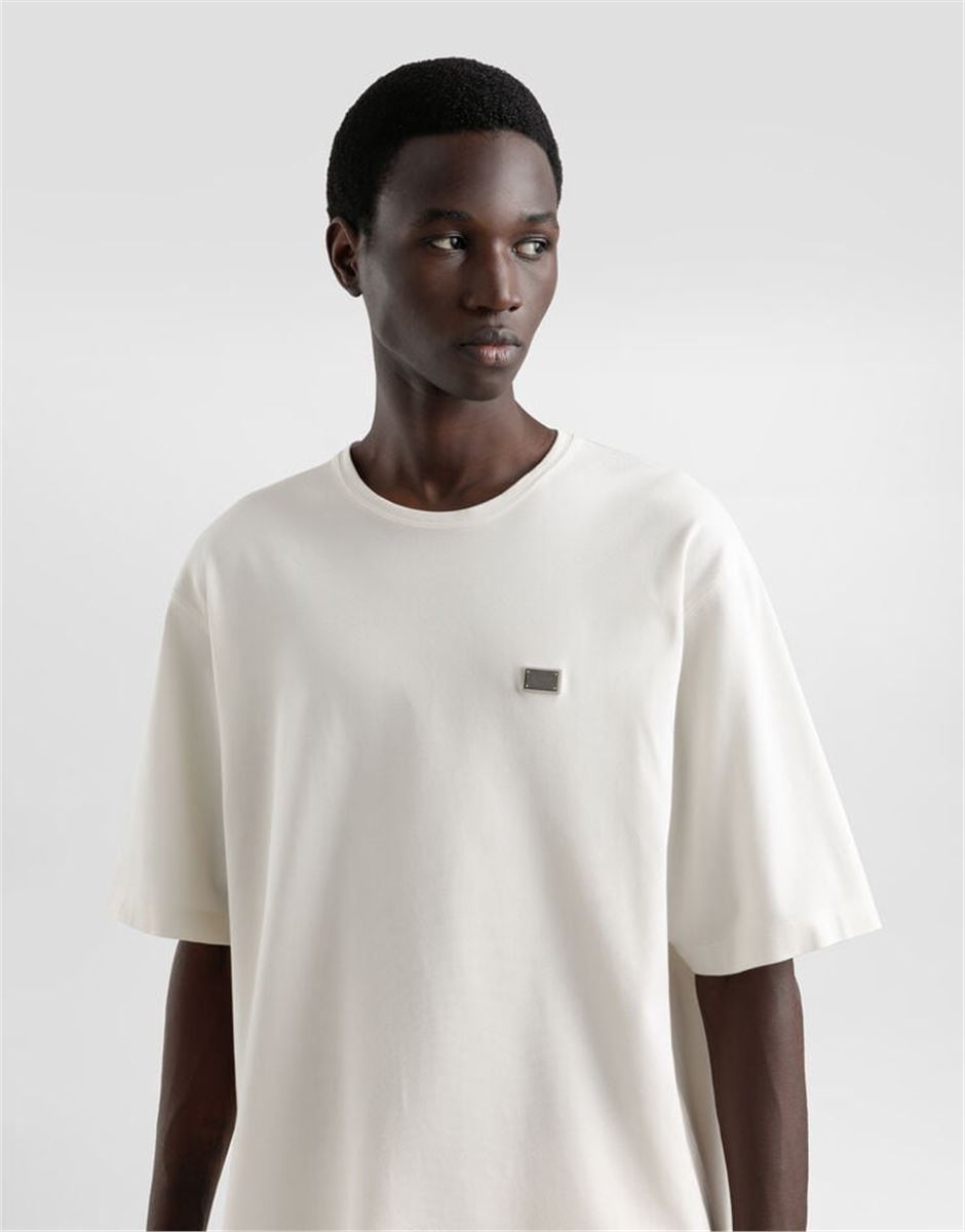 COTTON T-SHIRT WITH TAG