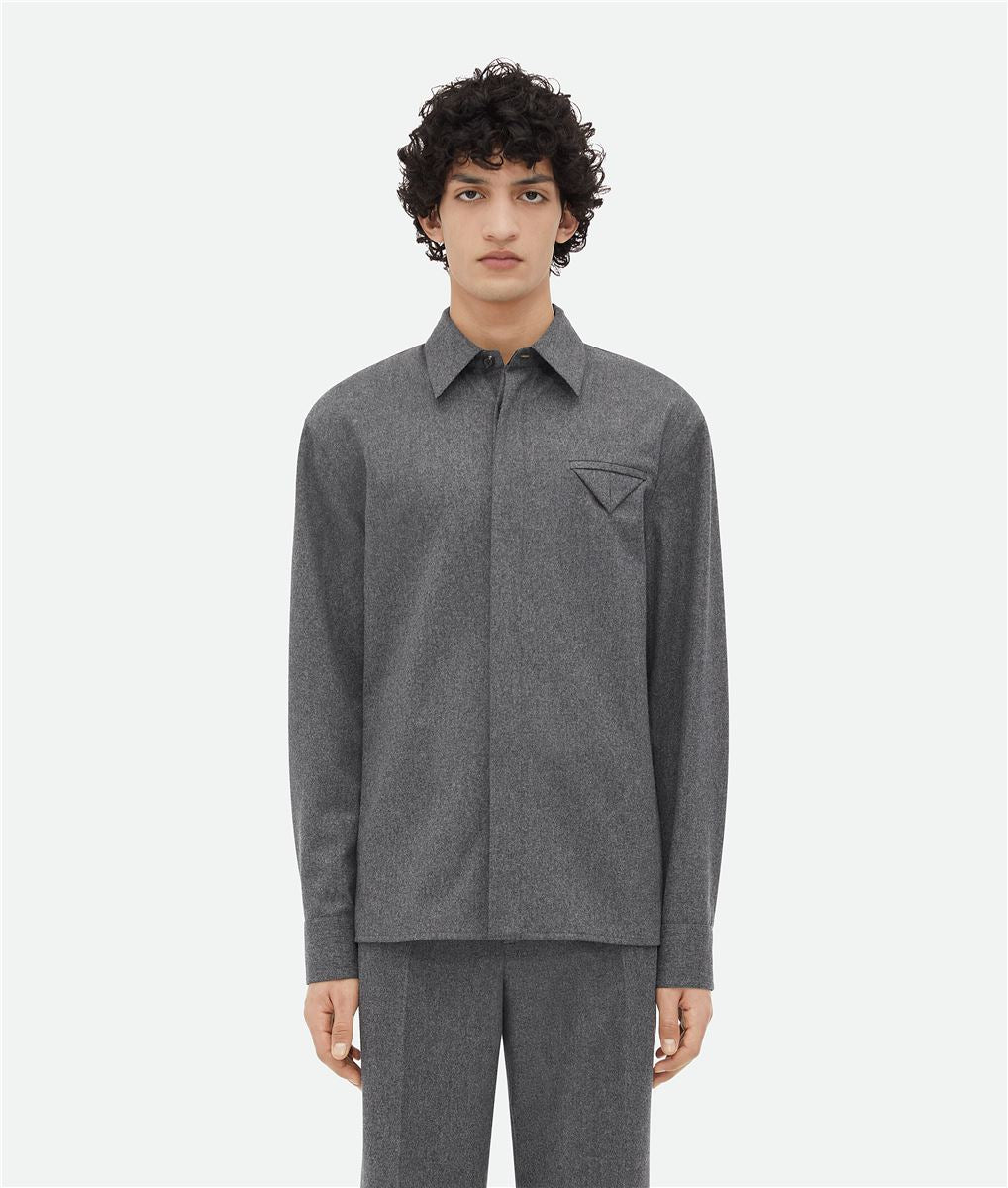 LIGHT WOOL FLANNEL SHIRT BOTTEGA VENETA