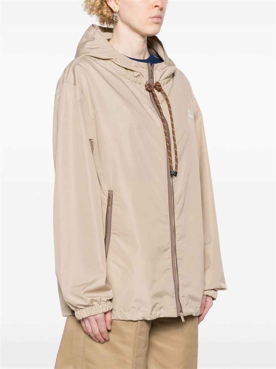 LIGHTWEIGHT HOODED JACKET MIU MIU