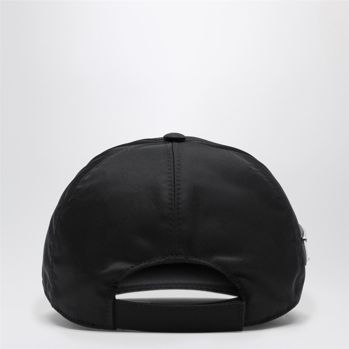 BLACK NYLON BASEBALL CAP