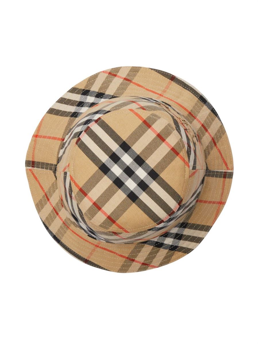 VINTAGE CHECK-PATTERN BUCKET HAT BURBERRY