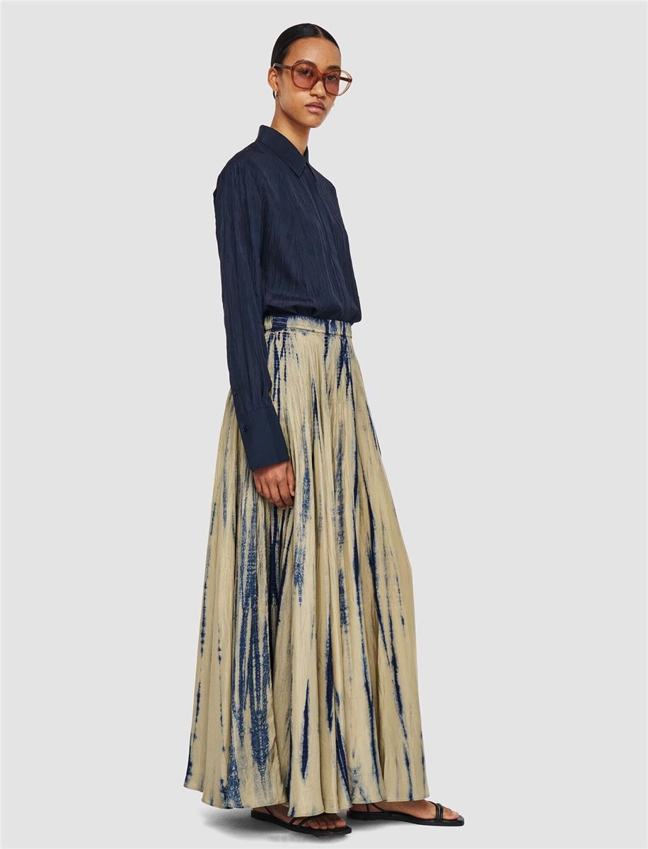 SULLY LONG TIE DYE SILK MAXI SKIRT