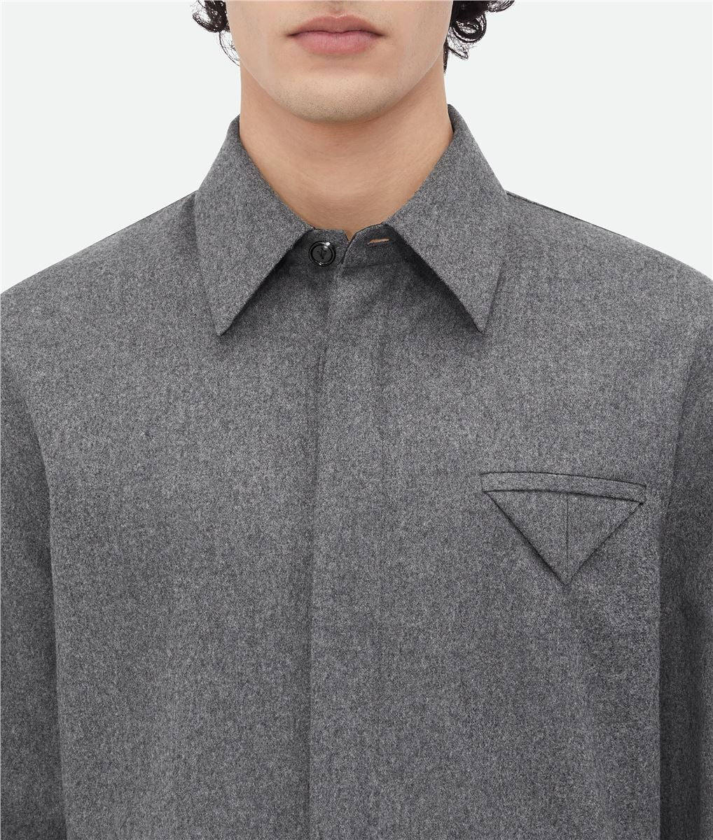 LIGHT WOOL FLANNEL SHIRT BOTTEGA VENETA