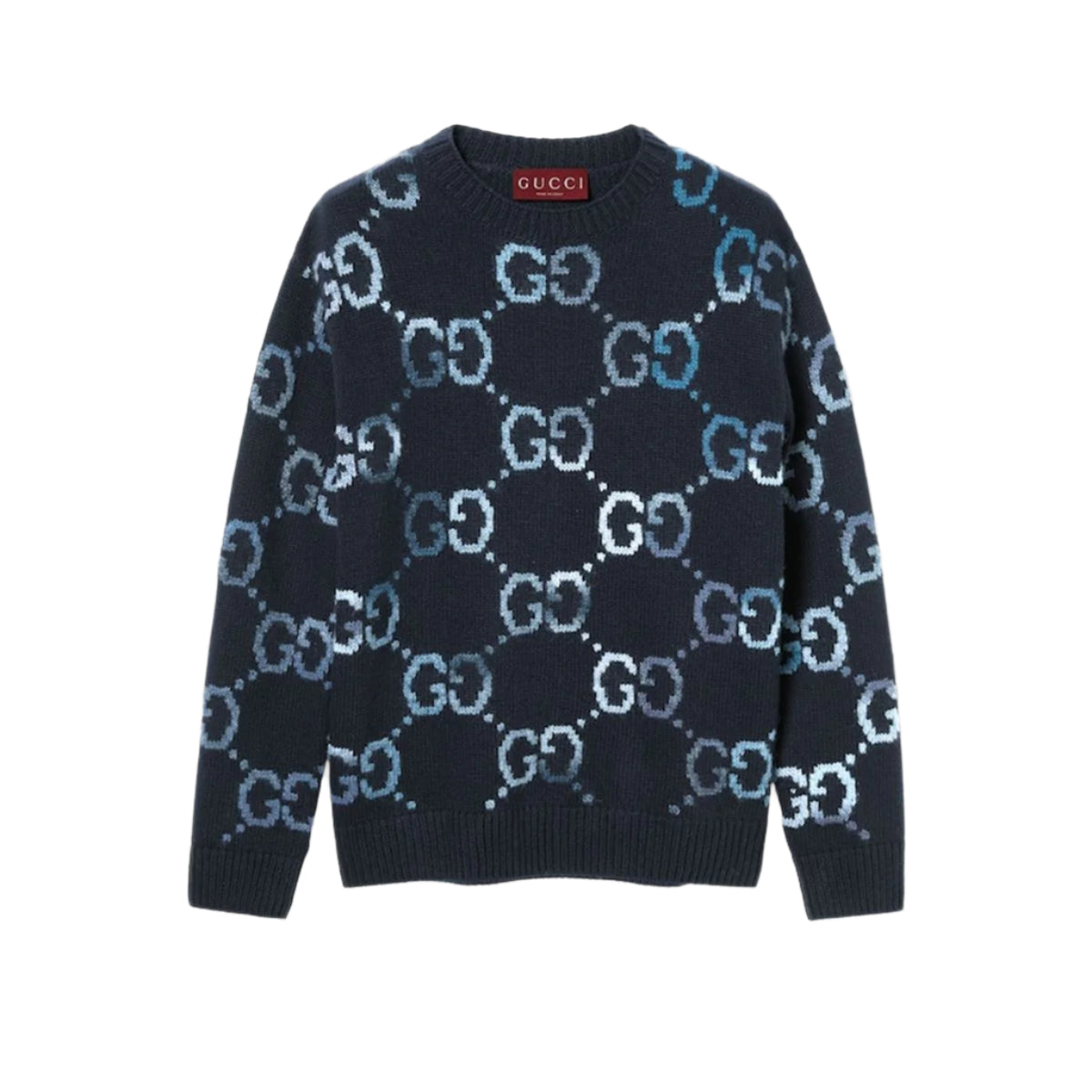 WOOL SWEATER WITH GG INTARSIA