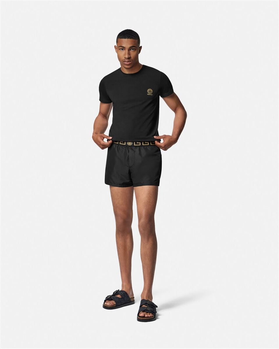 GRECA BORDER SWIM SHORTS