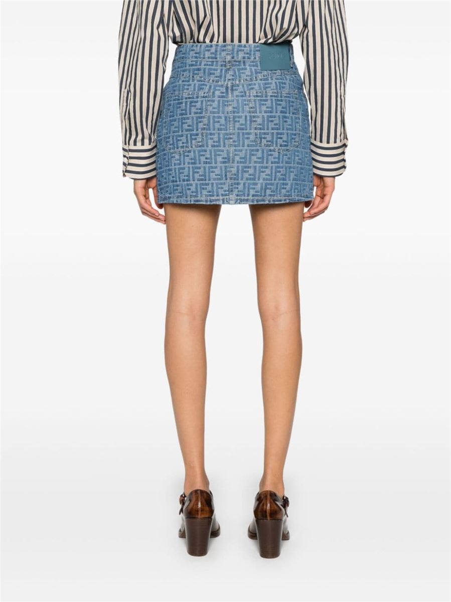 FF-MOTIF MINI SKIRT FENDI