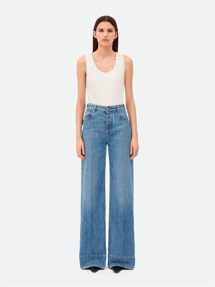 VINTAGE INDIGO WIDE LEG DENIM