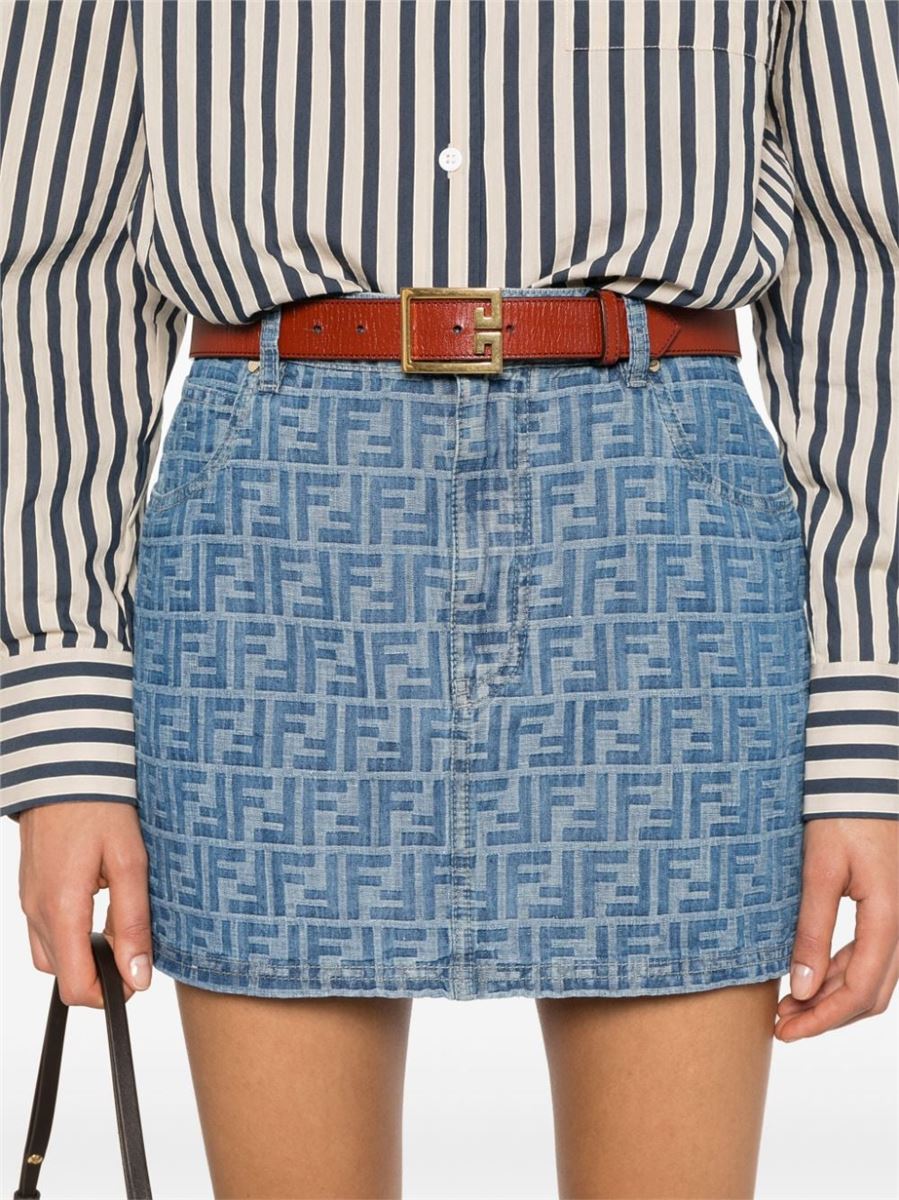 FF-MOTIF MINI SKIRT FENDI