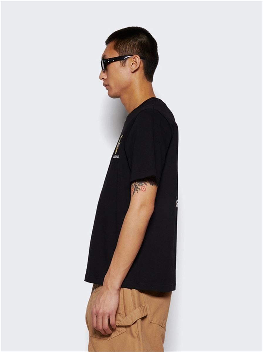 DIAMOND COLUMN PRINTED TEE BLACK