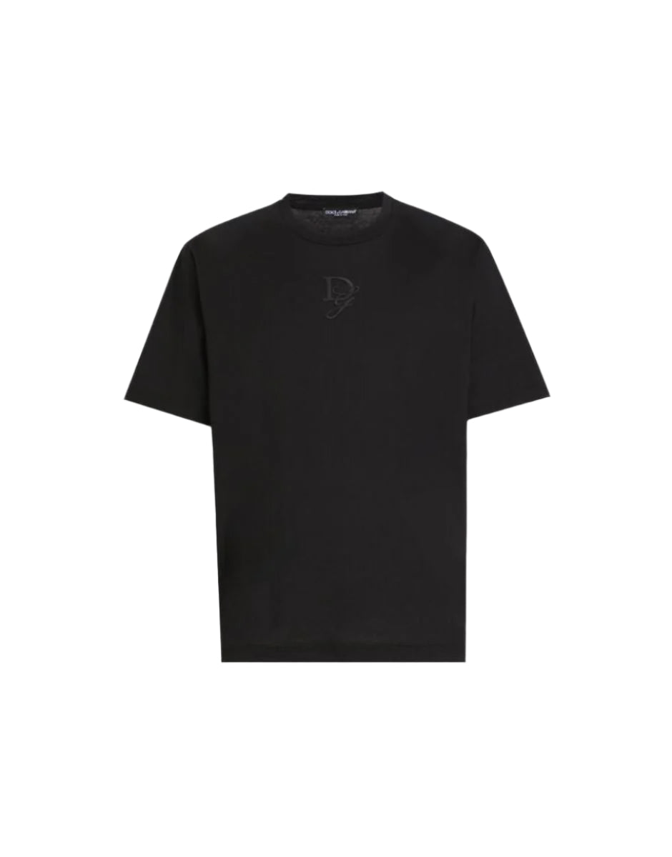 COTTON T-SHIRT WITH LOGO EMBROIDERY