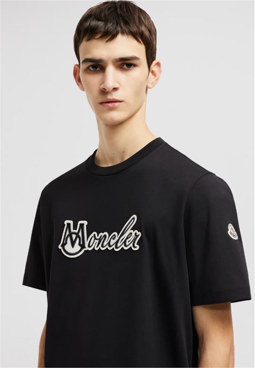 EMBROIDERED VARSITY LOGO COTTON T-SHIRT