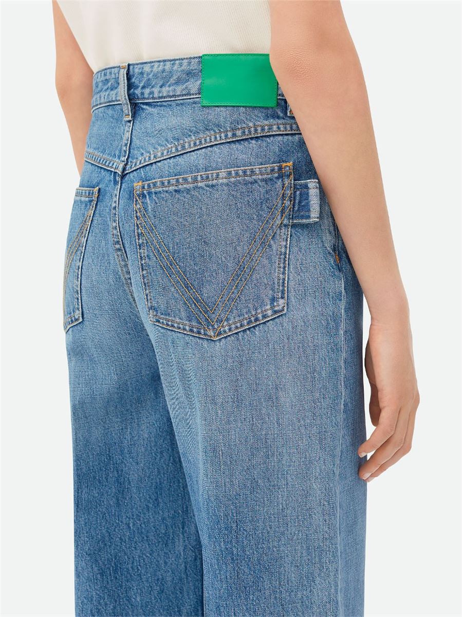 VINTAGE INDIGO WIDE LEG DENIM