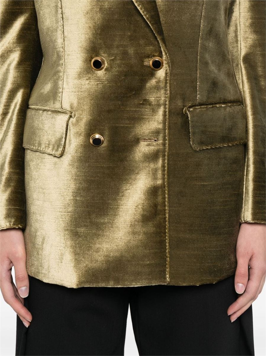 VELVET DOUBLE-BREASTED BLAZER TOM FORD