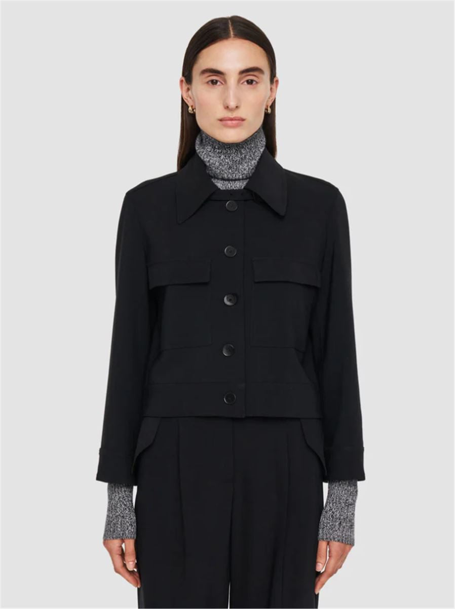 JOSEPH MISTRAL CROPPED JACKET BLACK