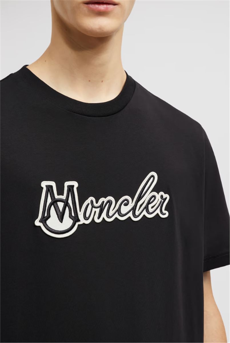 EMBROIDERED VARSITY LOGO COTTON T-SHIRT