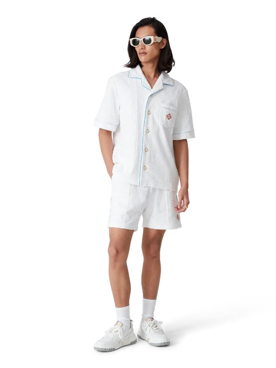 TENNIS STRIPE TOWELLING SHIRT