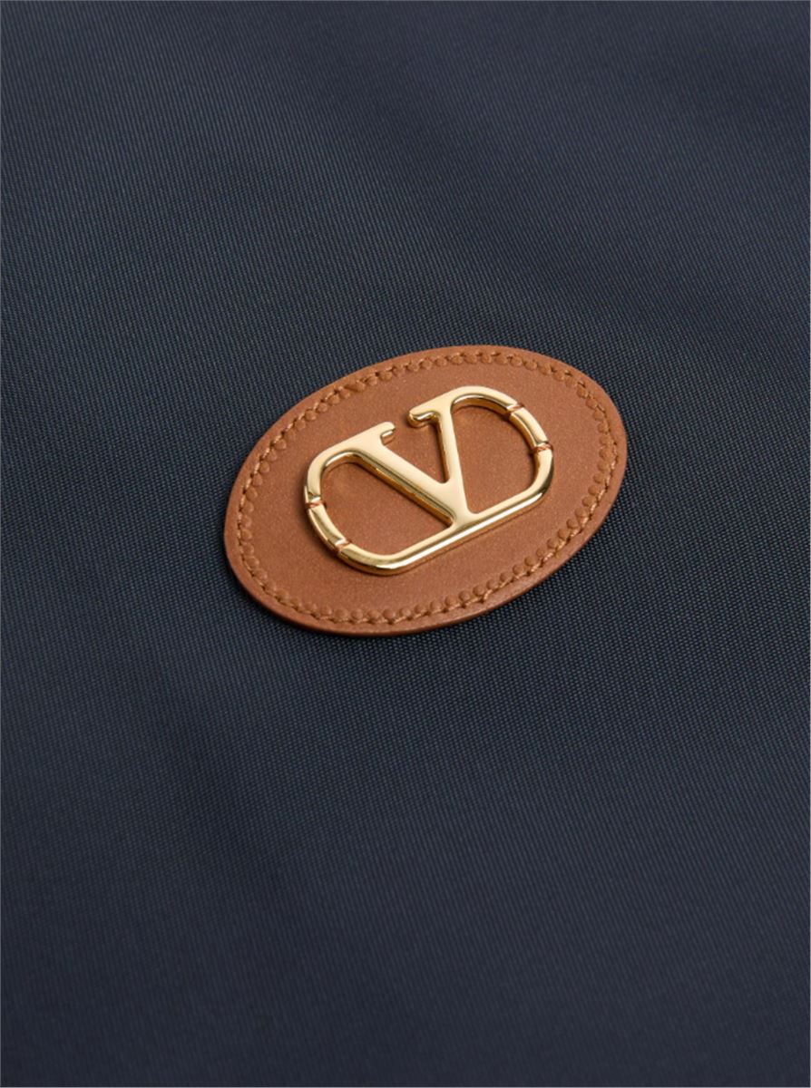 NYLON BLOUSON WITH VLOGO PATCH