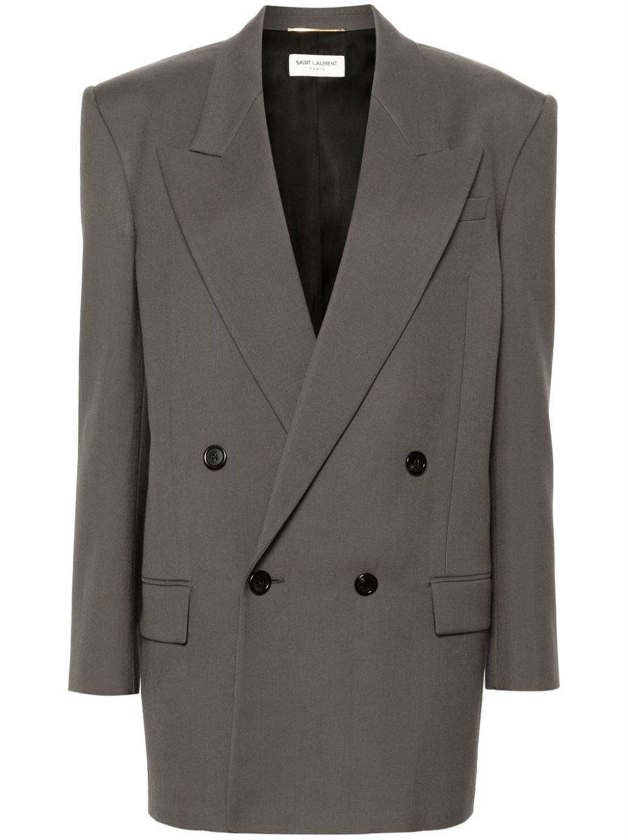 WOOL PEAK-LAPELS BLAZER SAINT LAURENT