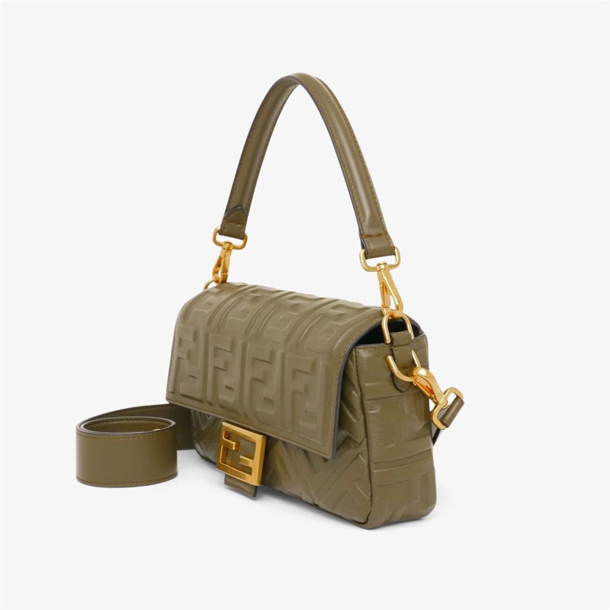 GREEN NAPPA LEATHER BAG FENDI