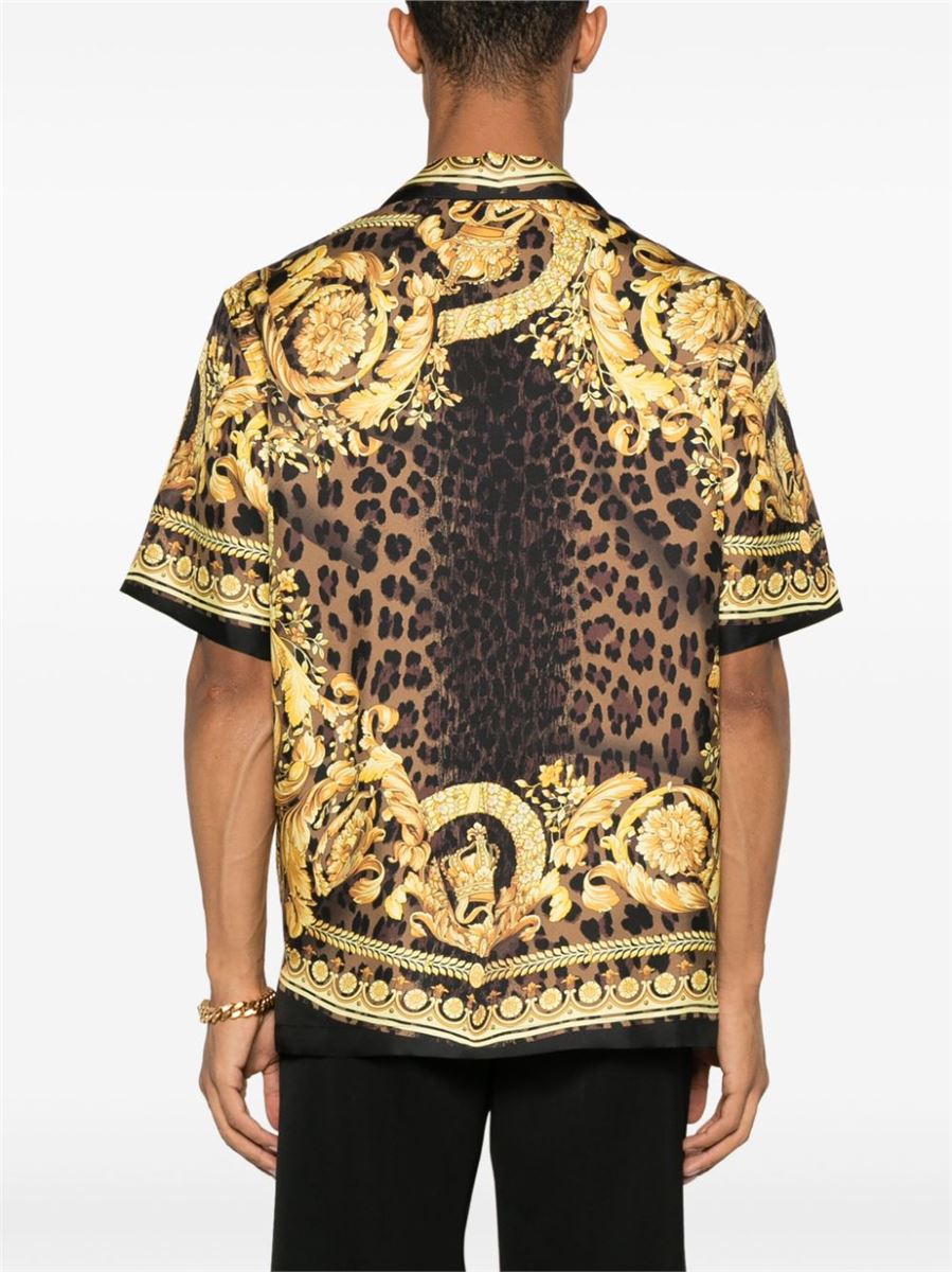 WILD BAROCCO SILK SHIRT VERSACE