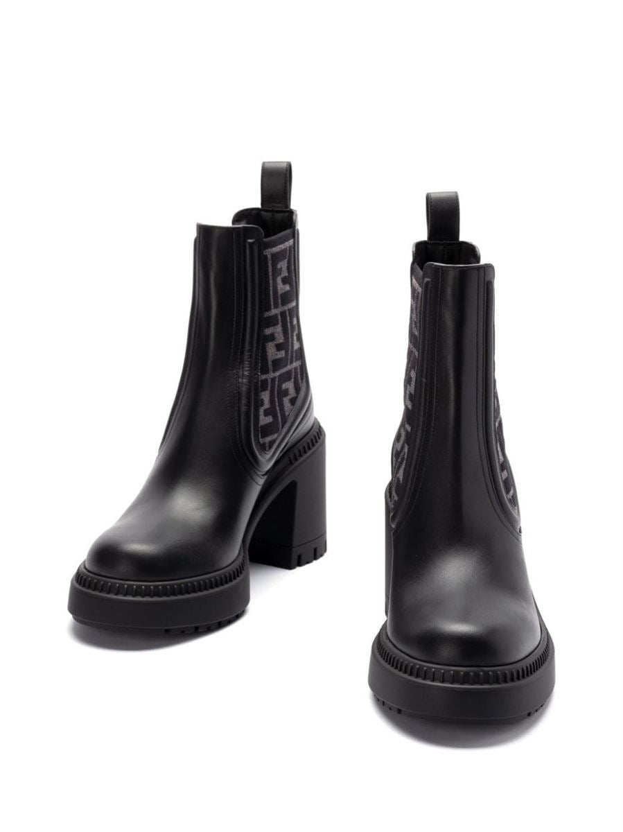 65MM MONOGRAM-DETAILED BOOTS FENDI