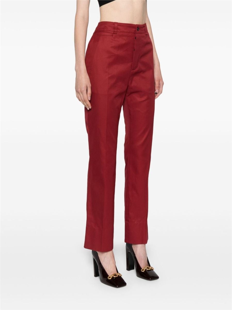 SLIM-LEG COTTON TROUSERS SAINT LAURENT