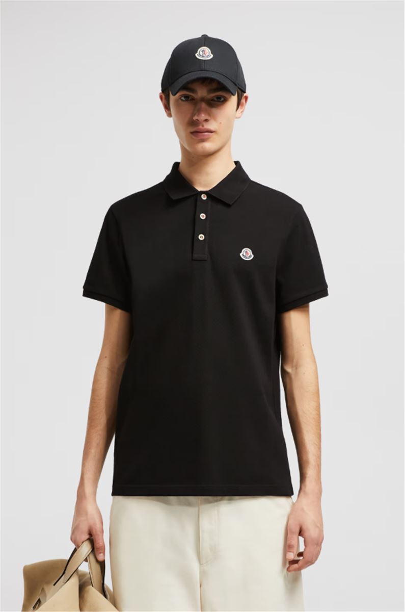 LOGO PATCH COTTON POLO SHIRT