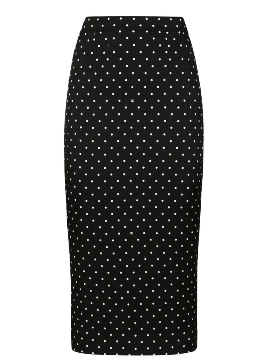 POLKA-DOT PENCIL SKIRT DOLCE & GABBANA