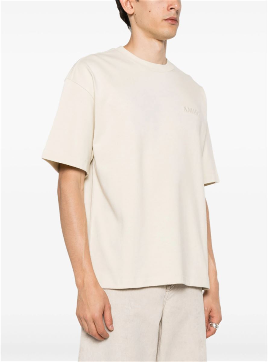 LOGO-EMBROIDERED COTTON T-SHIRT AMIRI