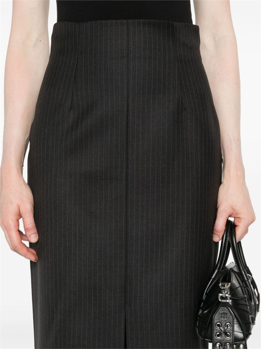 PINSTRIPED PENCIL SKIRT A. MCQUEEN