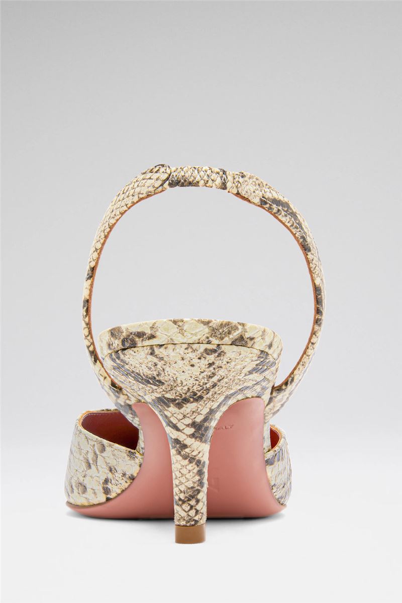 SOFIA SLING 60 SHINY SNAKESKIN PRINT LEATHER