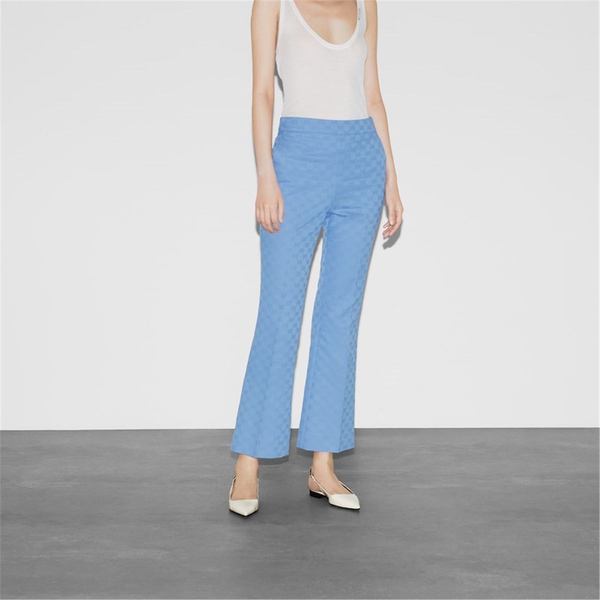 GG COTTON GABARDINE PANTS GUCCI