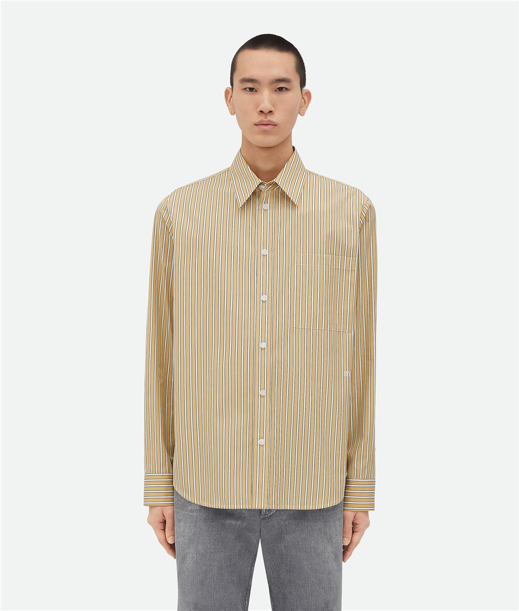 STRIPED POPLIN SHIRT BOTTEGA VENETA