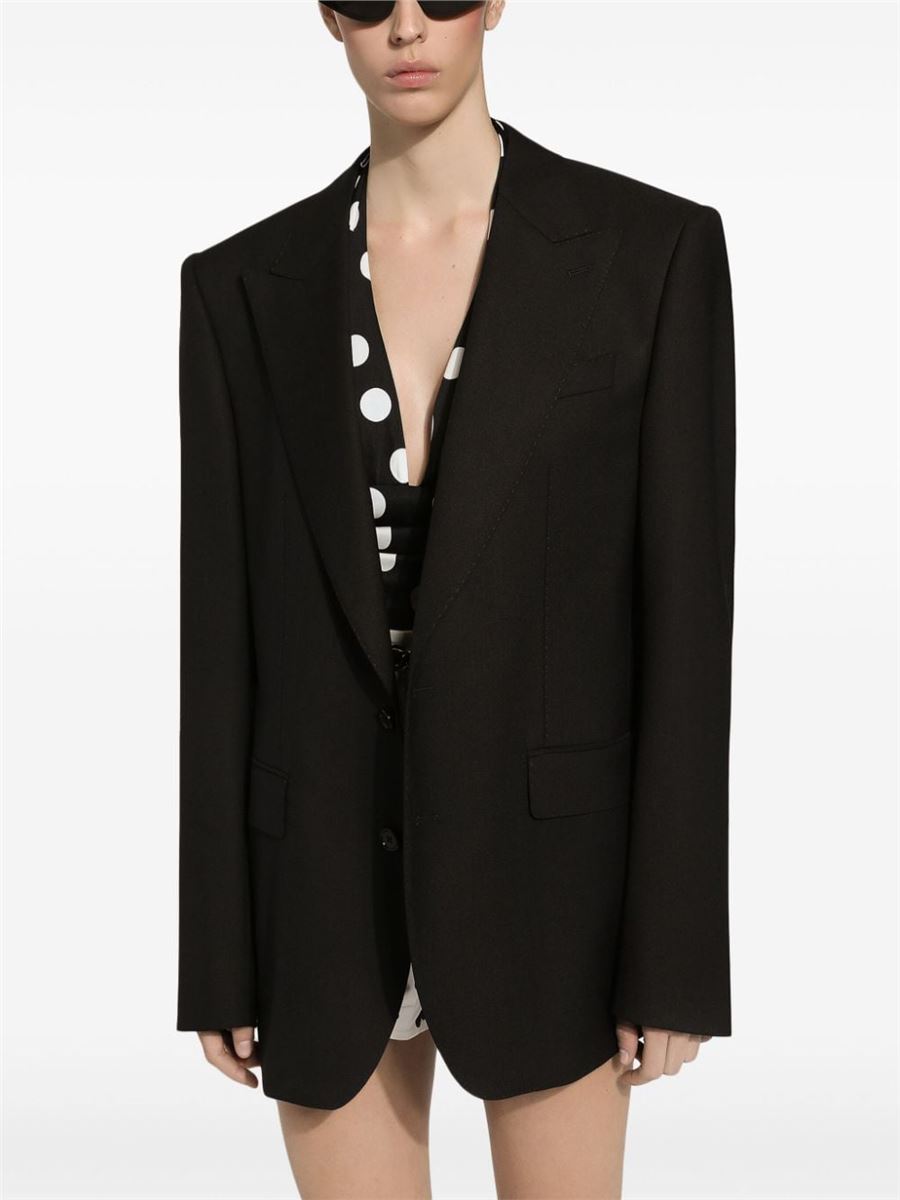 SINGLE-BREASTED VIRGIN WOOL BLAZER DOLCE & GABBANA