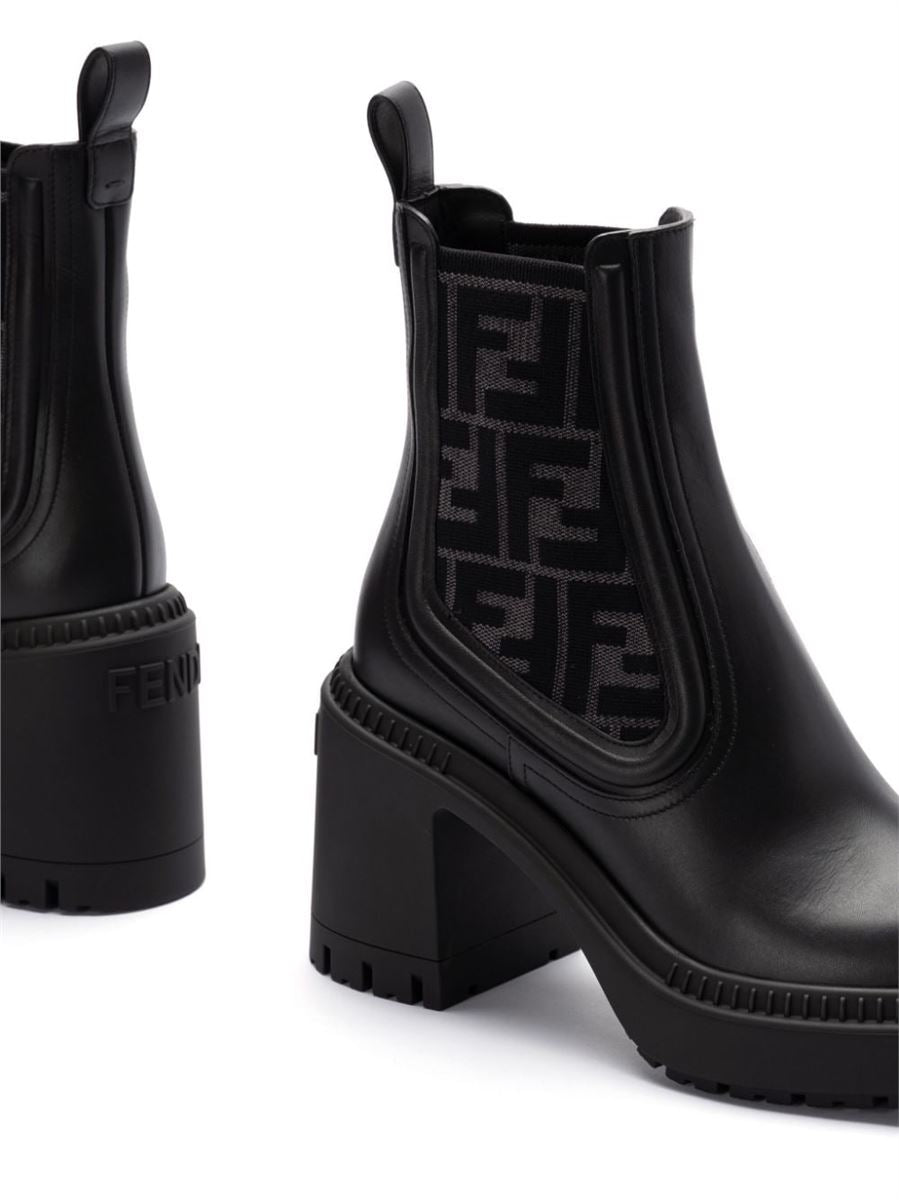 65MM MONOGRAM-DETAILED BOOTS FENDI