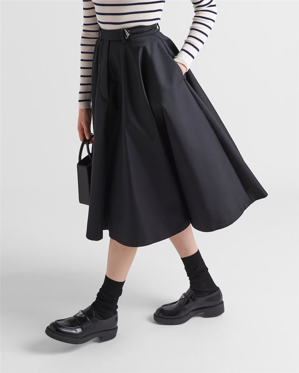 RE-NYLON PLEATED SKIRT PRADA