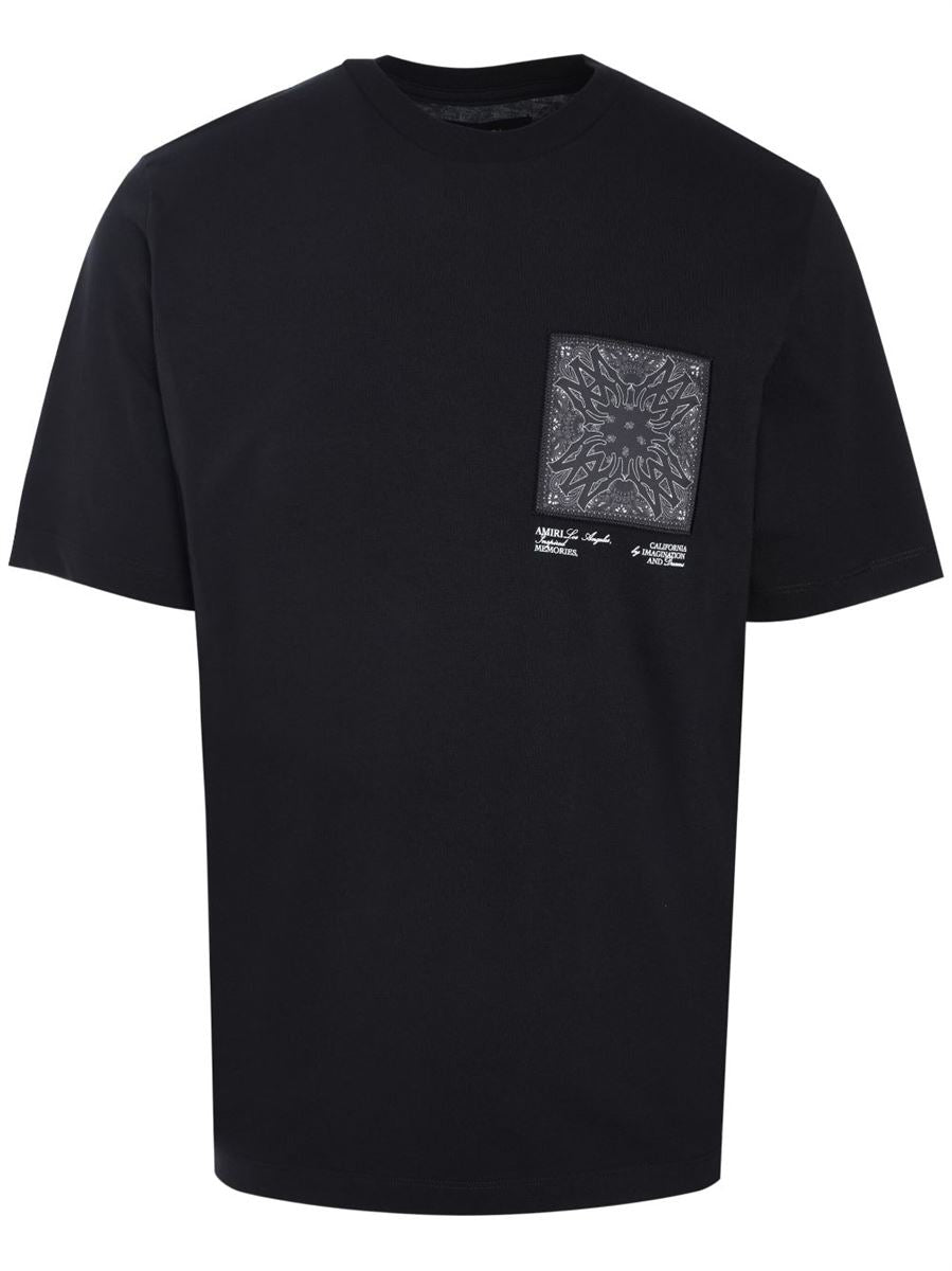 BANDANA-APPLIQUÉ COTTON T-SHIRT