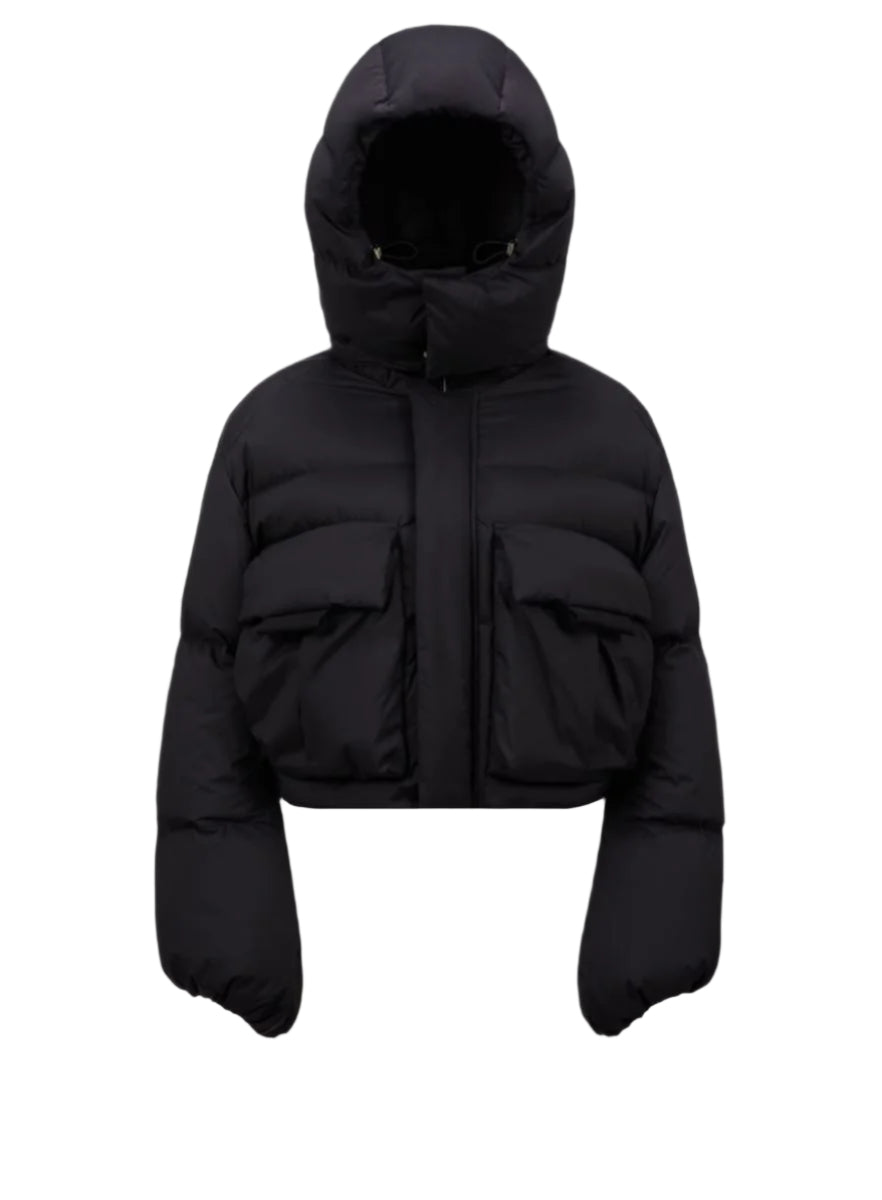 MONCLER X WILLOW SMITH KAR HOODED SHORT DOWN JACKET