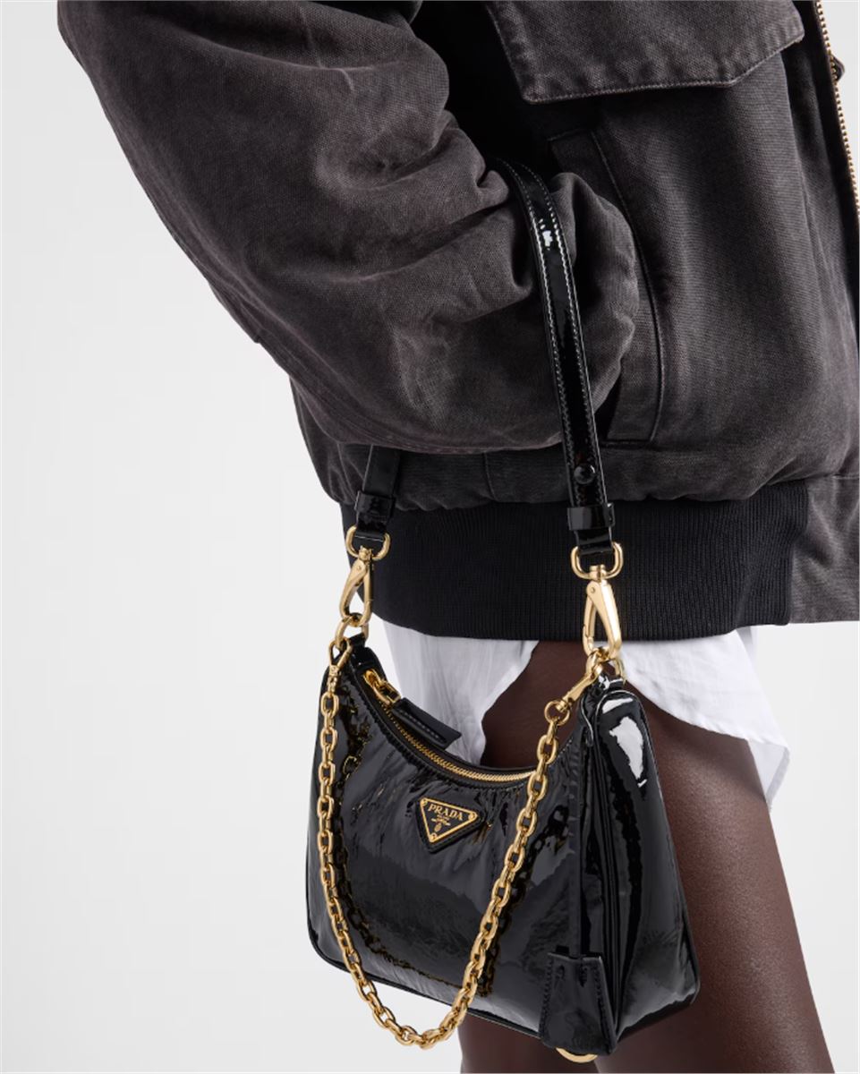 RE-EDITION NAPLAK PATENT LEATHER MINI-BAG