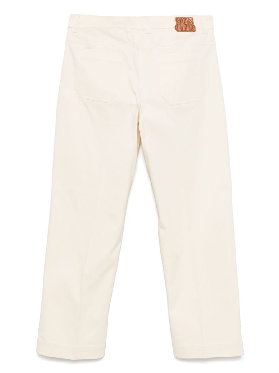 COTTON GABARDINE TROUSERS