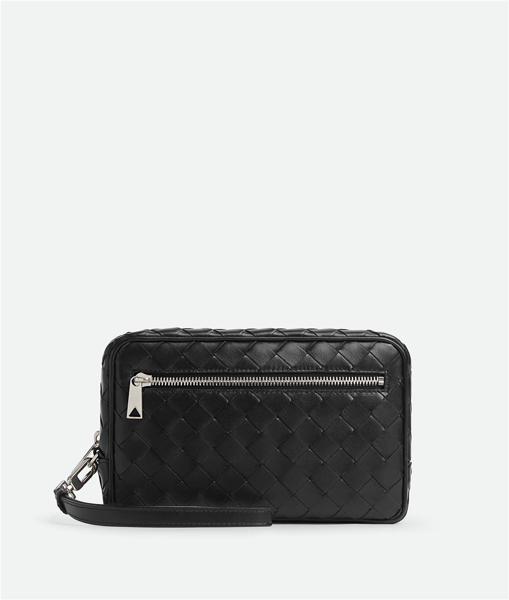 INTRECCIATO SMALL POUCH WITH WRISTLET BOTTEGA VENETA