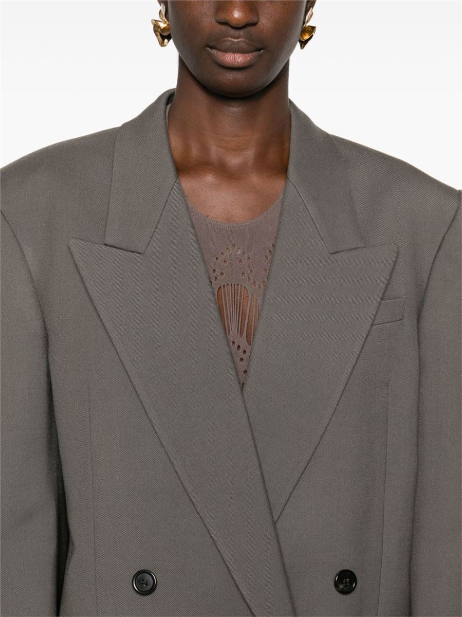 WOOL PEAK-LAPELS BLAZER SAINT LAURENT