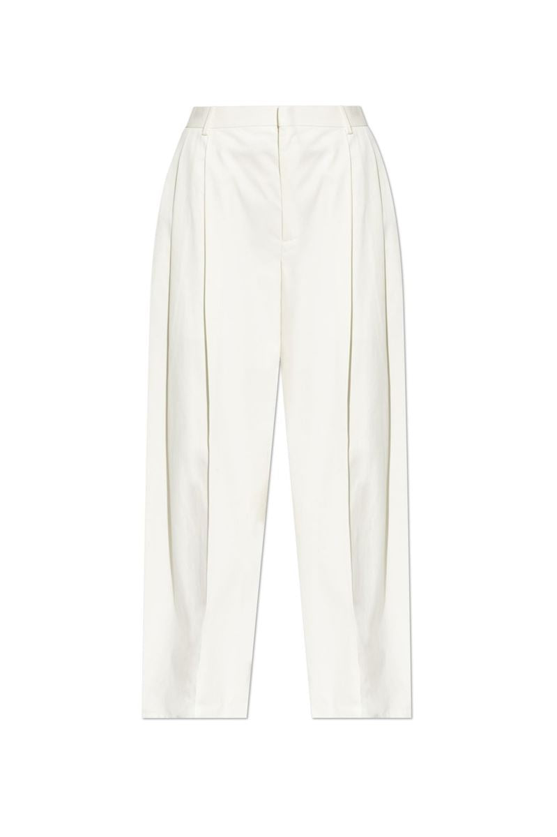 BOTTEGA VENETA TWILL TAPERED TROUSERS