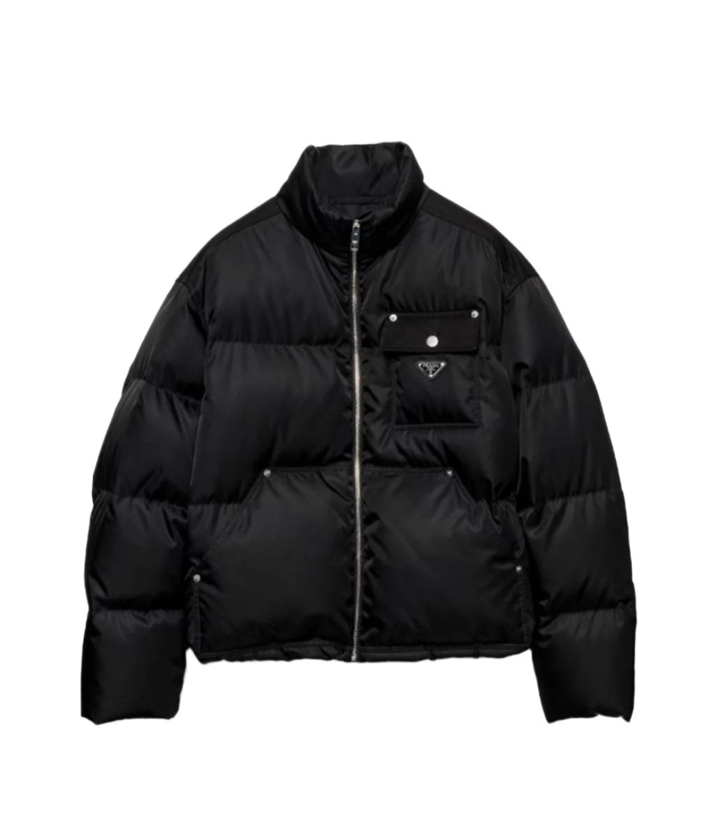 CROPPED RE-NYLON DOWN JACKET