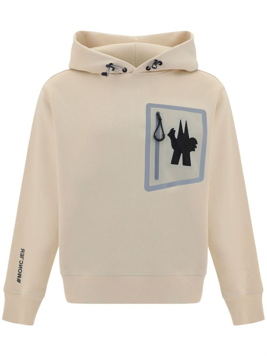 LOGO-PRINT HOODIE MONCLER