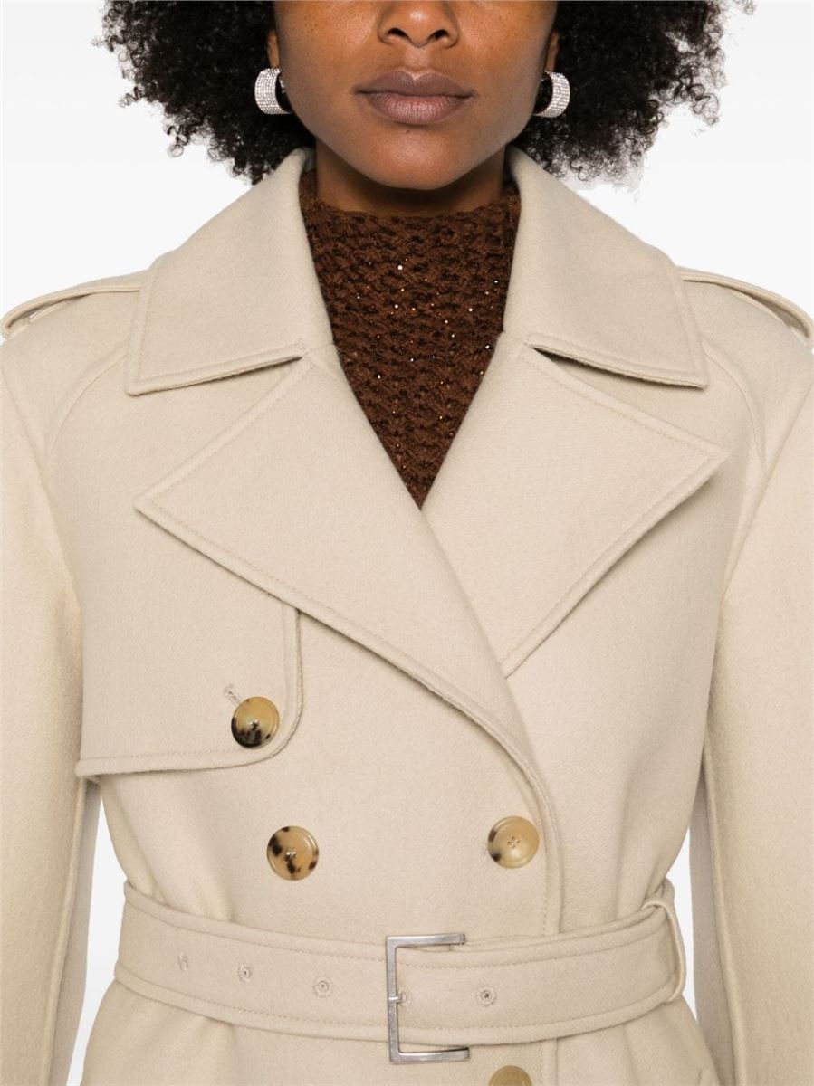 WOOL DOUBLE-BREASTED COAT ERMANNO SCERVINO