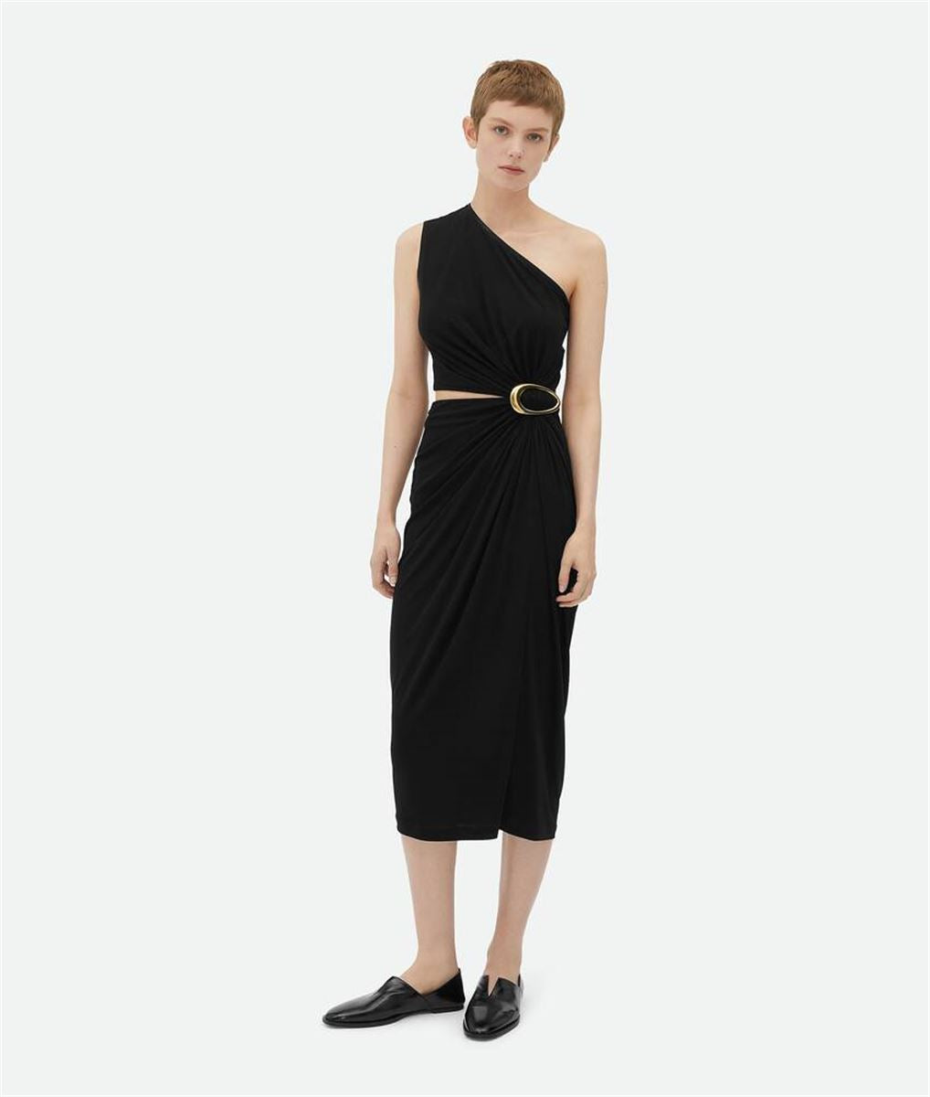 CREPE VISCOSE JERSEY DRESS