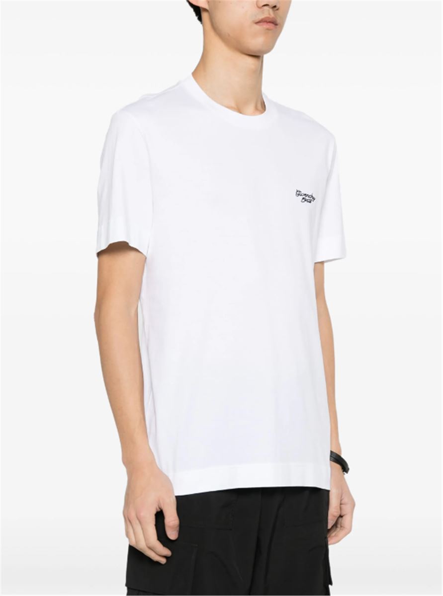 LOGO-PRINT COTTON T-SHIRT GIVENCHY