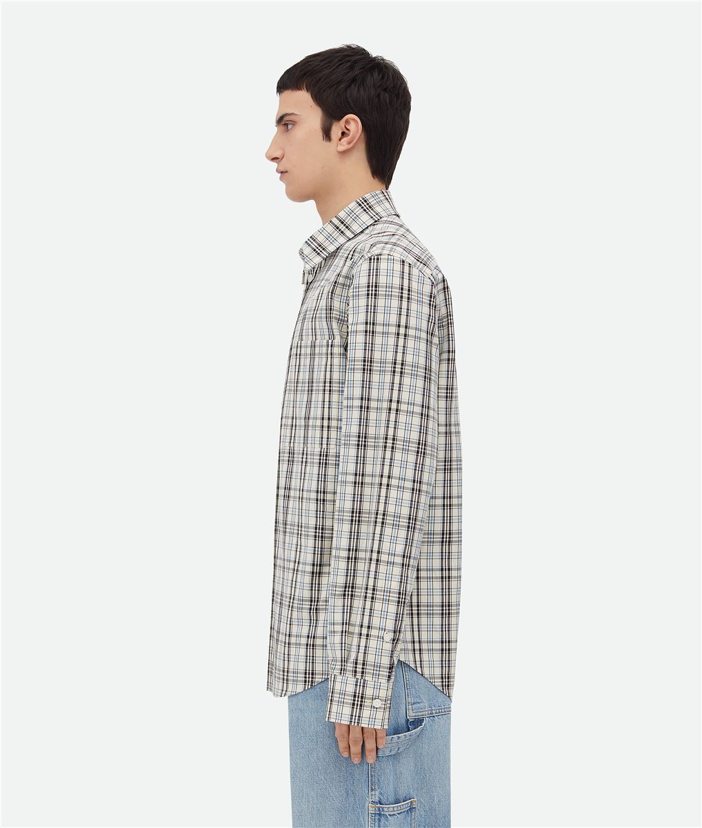 CHECKED COTTON SHIRT BOTTEGA VENETA