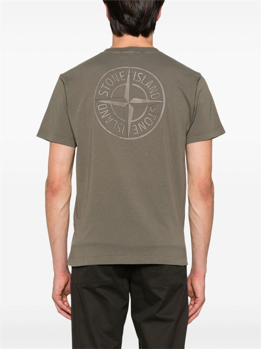 COMPASS-PRINT COTTON T-SHIRT